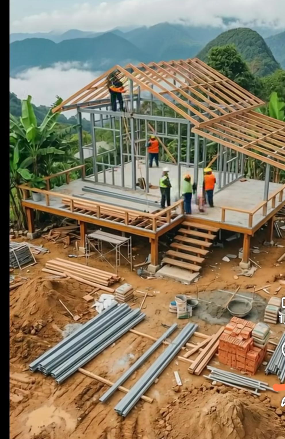 Proceso constructivo y preparación de estructura